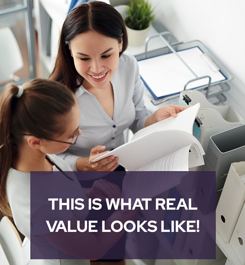 this is what real value looks like